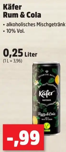 Thomas Philipps Käfer Rum & Cola Angebot