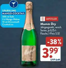 Aldi Süd Mumm Dry Angebot