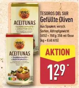 Aldi Nord TESOROS DEL SUR Gefüllte Oliven Angebot