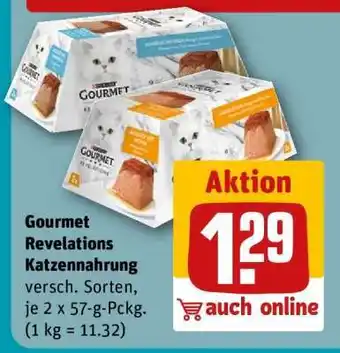 REWE Gourmet Revelations Katzennahrung Angebot