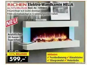 Norma24 Richen Elektro-wandkamin Helia Angebot