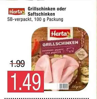 Marktkauf Herta Grillschinken Oder Saftschinken 100g Angebot