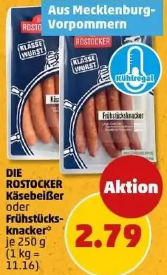 PENNY DIE ROSTOCKER Käsebeißer oder Frühstücksknacker Angebot
