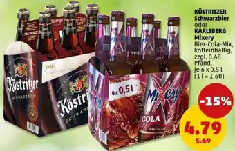 PENNY KÖSTRITZER Schwarzbier oder KARLSBERG Mixery Angebot