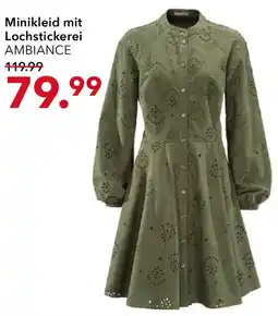 Peek & Cloppenburg AMBIANCE Minikleid mit Lochstickerei Angebot