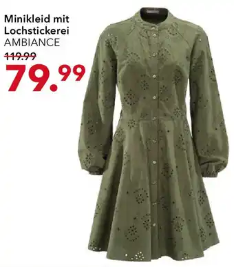 Peek & Cloppenburg AMBIANCE Minikleid mit Lochstickerei Angebot