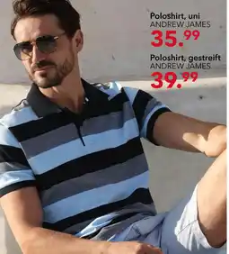 Peek & Cloppenburg ANDREW JAMES Poloshirt, uni Angebot