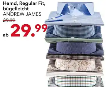 Peek & Cloppenburg ANDREW JAMES Hemd, Regular Fit, bügelleicht Angebot