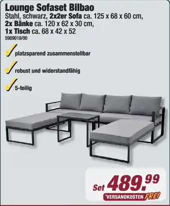 Poco Lounge Sofaset Bilbao Angebot
