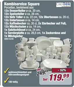 Poco CREATABLE Kombiservice Square Angebot