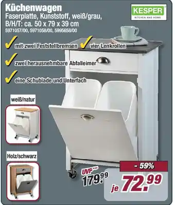Poco KESPER Küchenwagen Angebot