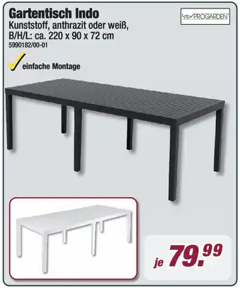 Poco PROGARDEN Gartentisch Indo Angebot