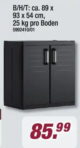 Poco keter Kunststoffschrank Detroit schwarz Angebot