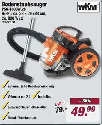 Poco WKM Bodenstaubsauger PSC-1800W.26 Angebot