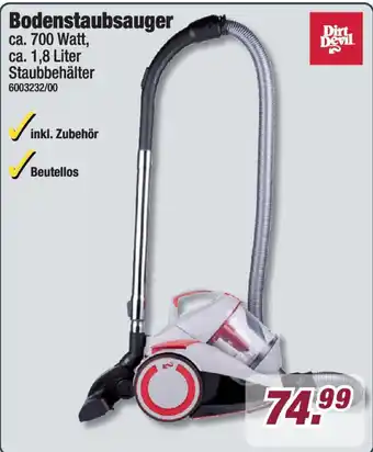 Poco Dirt Devil Bodenstaubsauger Angebot