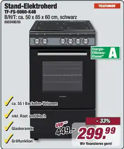 Poco TELEFUNKEN Stand-Elektroherd TF-FS-5060-K4B Angebot