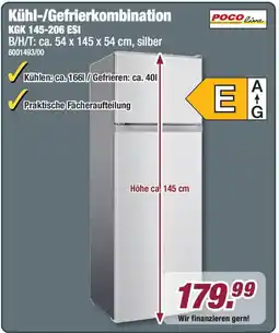 Poco POCO line Kühl-/Gefrierkombination KGK 145-206 ESI Angebot
