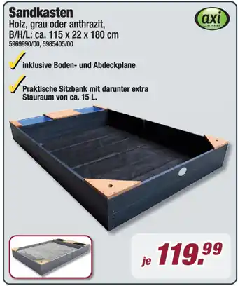 Poco axi Sandkasten Angebot