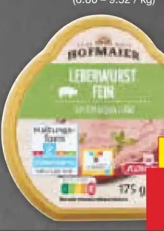 Netto Marken-Discount Hofmaier Teewurst Angebot