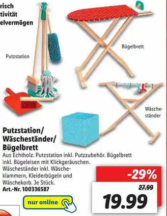 Lidl Putzstation, Wäscheständer Oder Bügelbrett Angebot