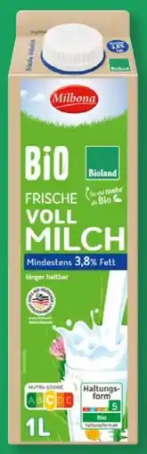 Lidl Milbona Frische Bio-Vollmilch Angebot