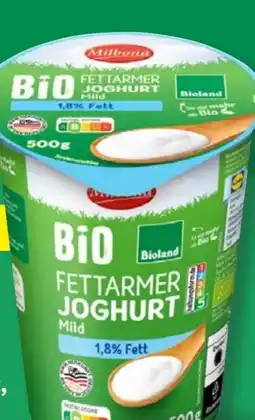 Lidl Milbona Bioland fettarmer Joghurt Angebot