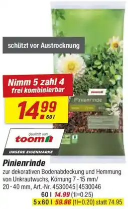 toom Baumarkt Pinienrinde Angebot