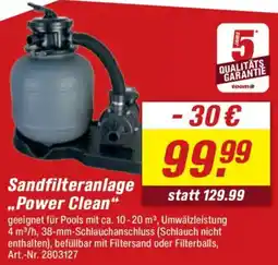 toom Baumarkt Sandfilteranlage ,,Power Clean" Angebot