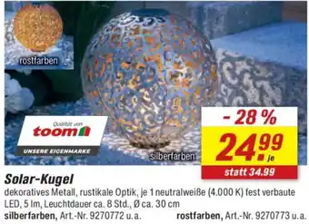 toom Baumarkt Solar-Kugel Angebot