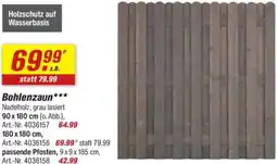 toom Baumarkt Bohlenzaun Angebot