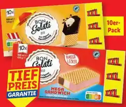 Lidl Bon Gelati Sandwich Eis XXL Angebot