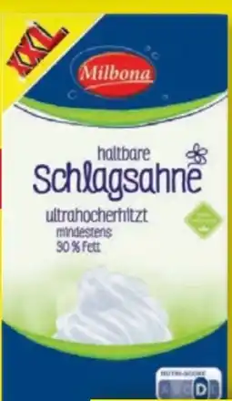 Lidl Milbona Haltbare Schlagsahne XXL Angebot