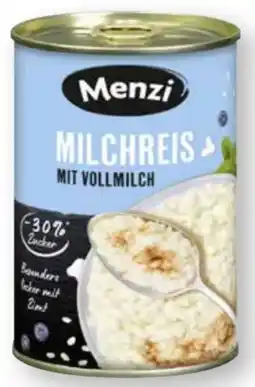 Scheck-in-Center Menzi Milchreis Angebot