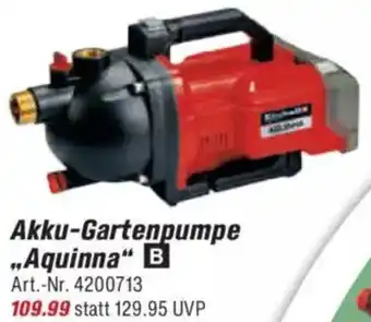 toom Baumarkt Einhell Akku-Gartenpumpe „Aquinna" Angebot