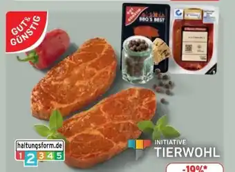 Edeka Gut & Günstig Schweinehalssteak Mariniert Angebot