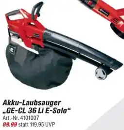 toom Baumarkt Einhell Akku-Laubsauger ,,GE-CL 36 Li E-Solo" Angebot