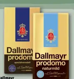 REWE Center Dallmayr Kaffee Prodomo Naturmild Angebot