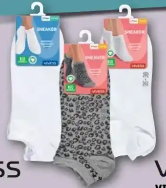 REWE Center Vivess Damen Sneakersocken 2 Paar Angebot