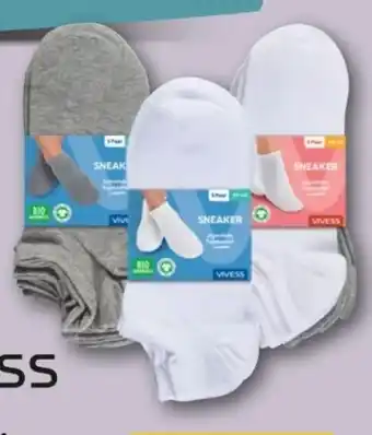 REWE Center Vivess Damen Sneakersocken 5 Paar Angebot