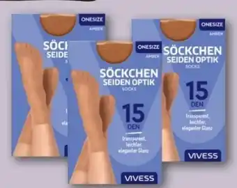 REWE Center Vivess Damen Söckchen Seiden Optik Angebot