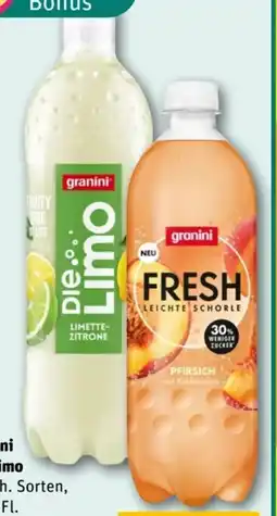 REWE Center Granini Die Limo Limette Zitrone Angebot