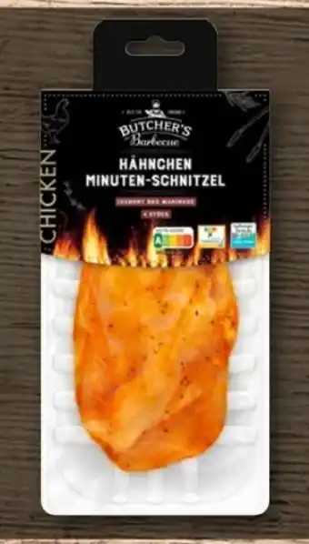 REWE Center Butcher’s Barbecue Hähnchen-Minutenschnitzel Angebot