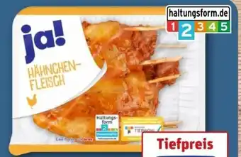 REWE Center ja! Hähnchen-Innenfiletspieße Mariniert Angebot