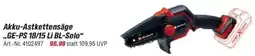 toom Baumarkt Einhell Akku-Astkettensäge „GE-PS 18/15 Li BL-Solo" Angebot