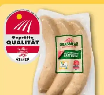 REWE Center Grasmehr Jalapeno Cheddar Bratwurst Angebot