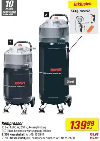 toom Baumarkt Kompressor Angebot