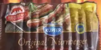 E-Center Kupfer Original Nürnberger Rostbratwurst Angebot