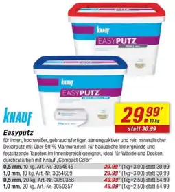 toom Baumarkt KNAUF Easyputz Angebot