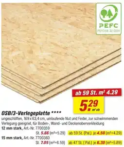 toom Baumarkt OSB/3-Verlegeplatte Angebot
