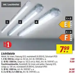 toom Baumarkt b1 Lichtleiste Angebot